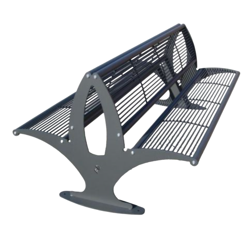 Double-seat Bench for Urban Furnishing