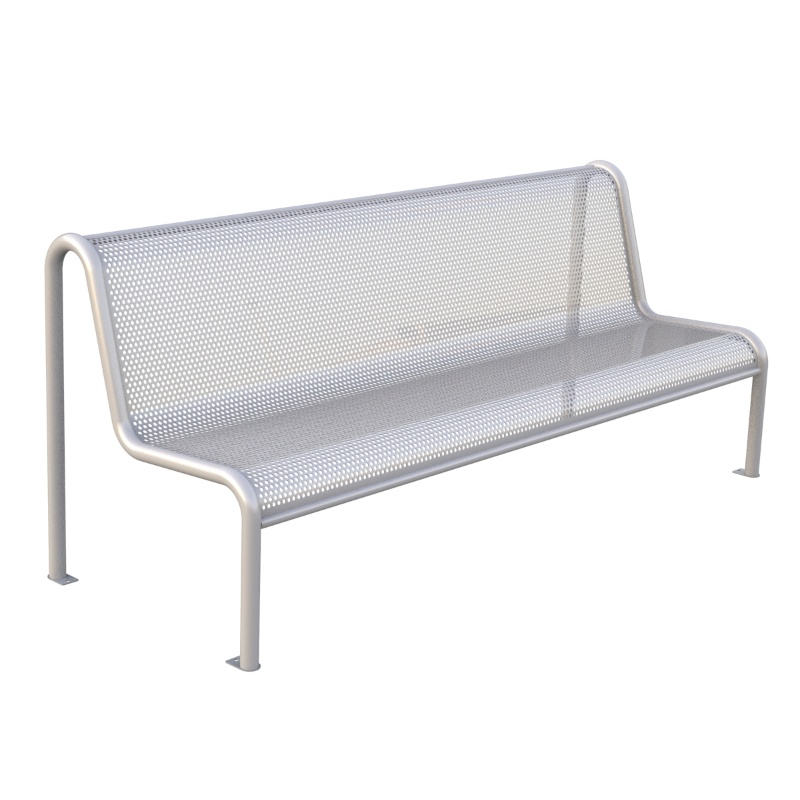 Perforated metal Plate Bench