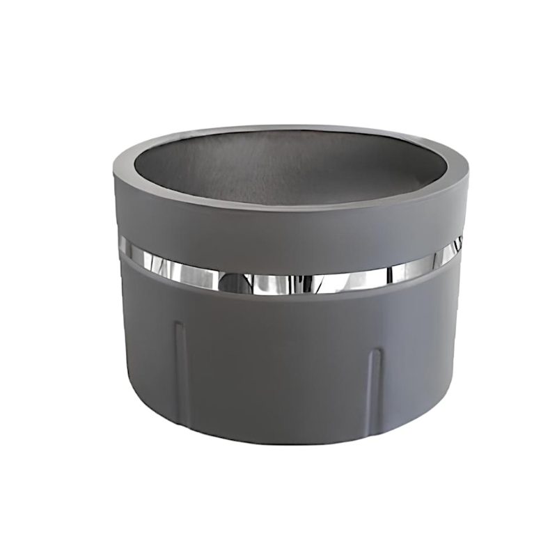 Round Galvanized Steel Planter. 