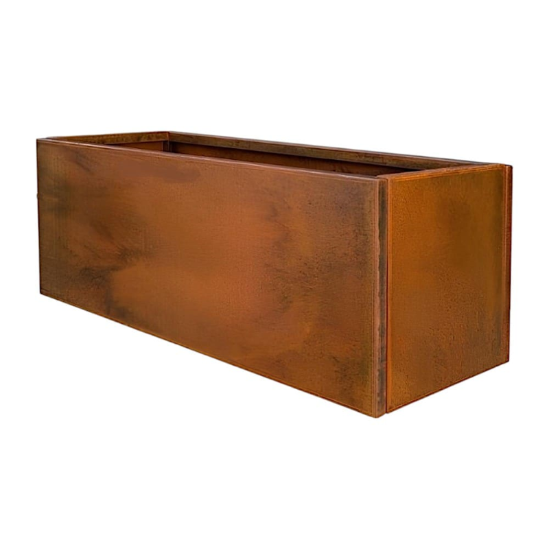 Rectangular Corten Steel Planter 